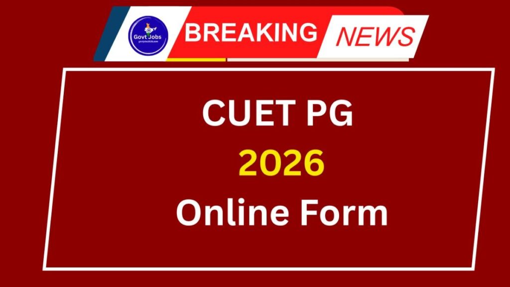 CUET PG 2026 Online Form