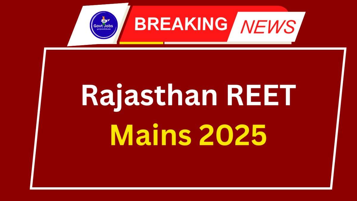 Rajasthan REET Mains 2025