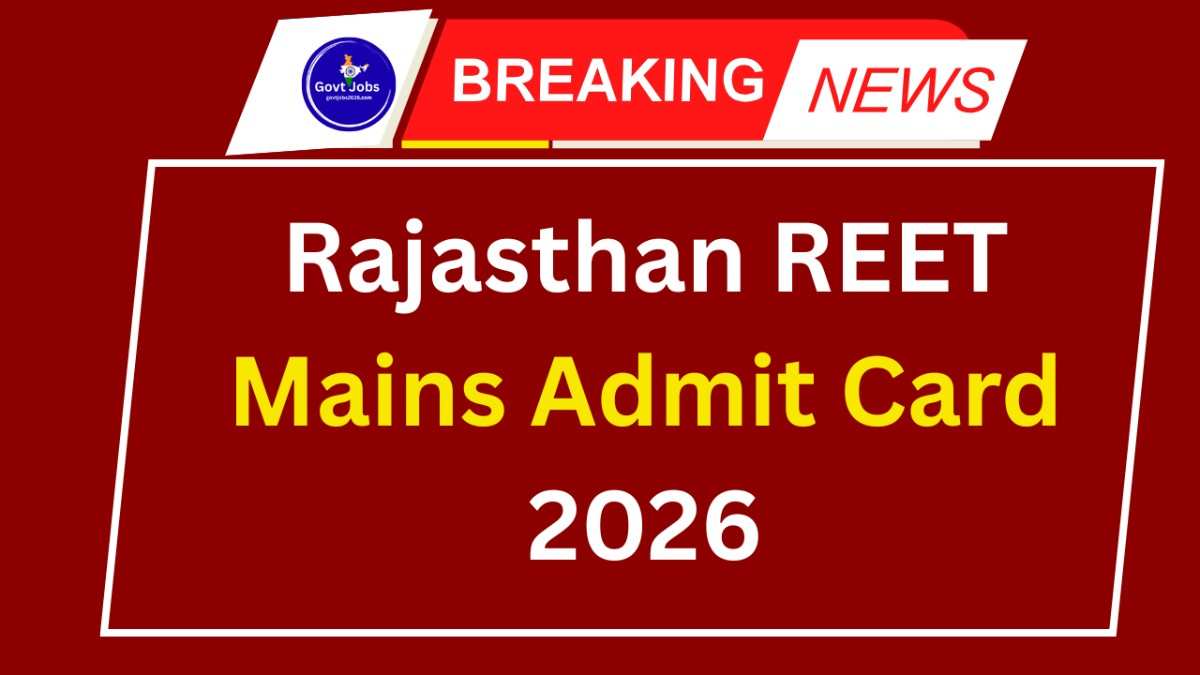 Rajasthan REET Mains Admit Card 2026