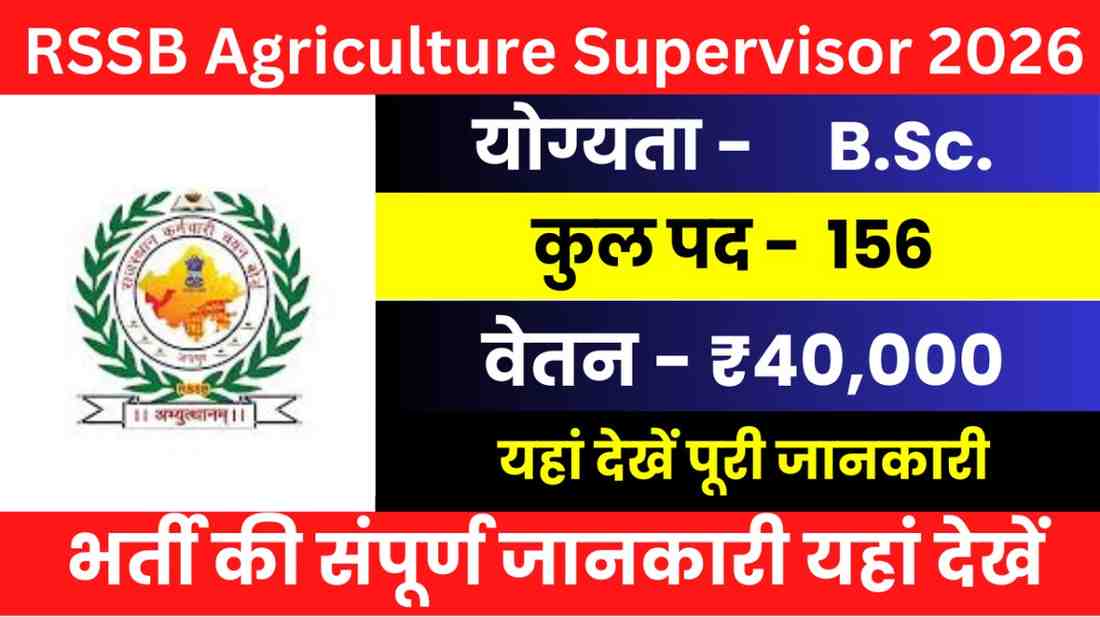 RSSB Agriculture Supervisor Recruitment 2026