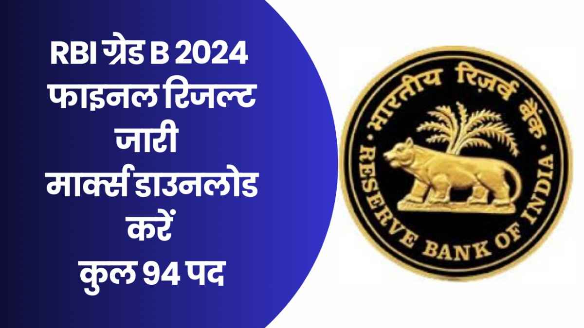 RBI Officers Grade B Recruitment 2024