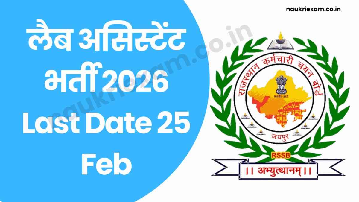 RSSB Lab Assistant Recruitment 2026