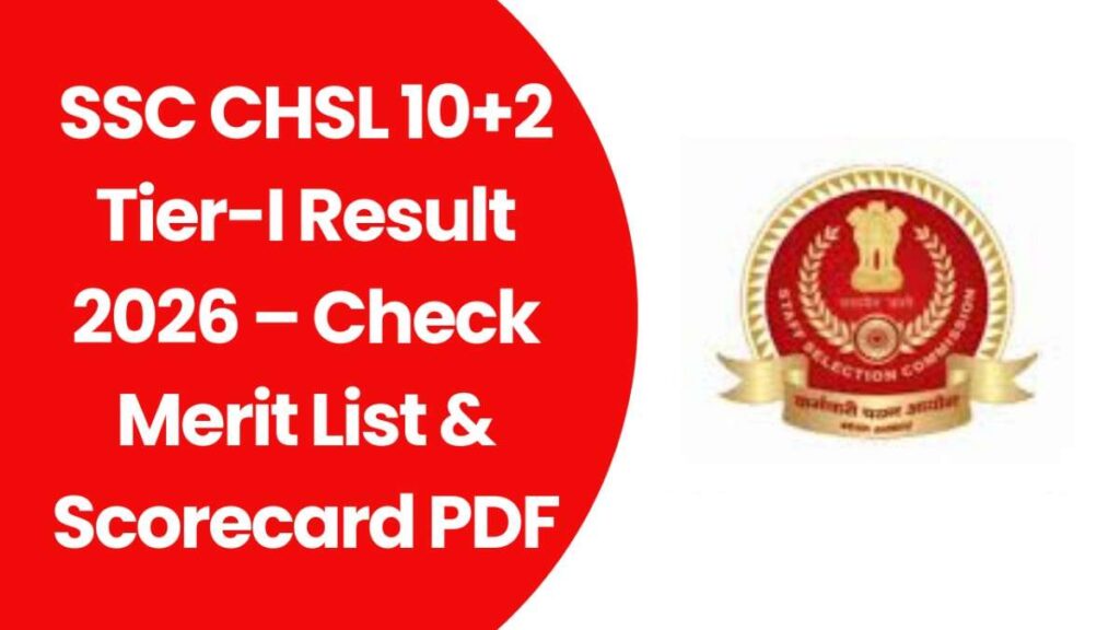 SSC CHSL 10+2 Tier-I Result 2026