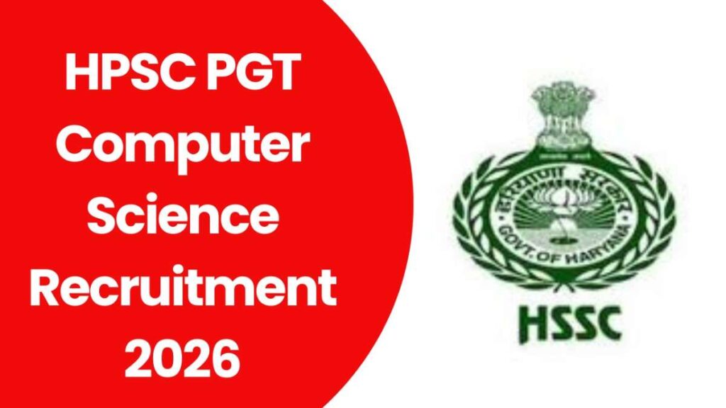 HPSC PGT Computer Science Recruitment 2026