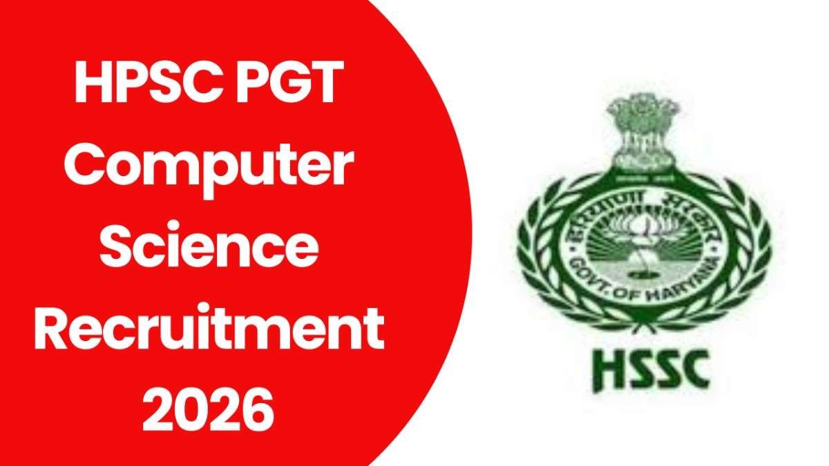 HPSC PGT Computer Science Recruitment 2026