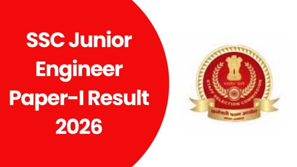 SSC Jr Engineer Paper-I Result 2026