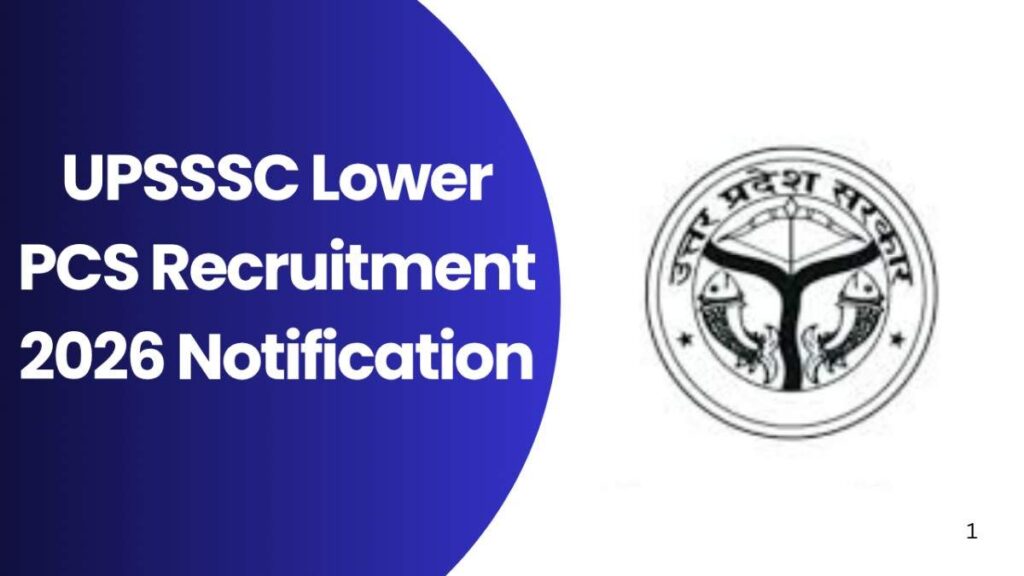 UPSSSC Lower PCS Recruitment 2026