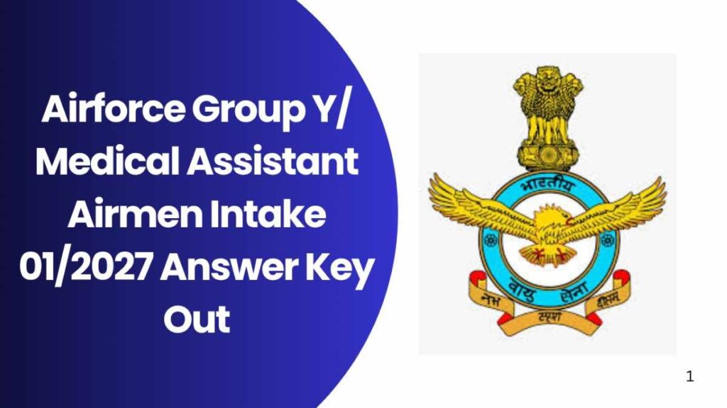 Airforce Group Y/ Medical Assistant Airmen Intake 01/2027 Answer Key