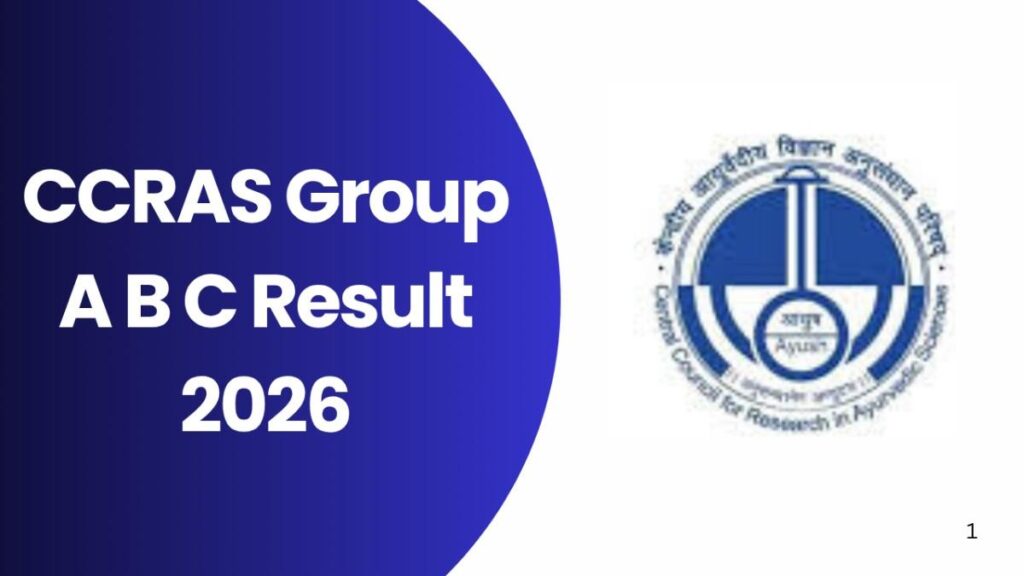 CCRAS Group A B C Result 2026