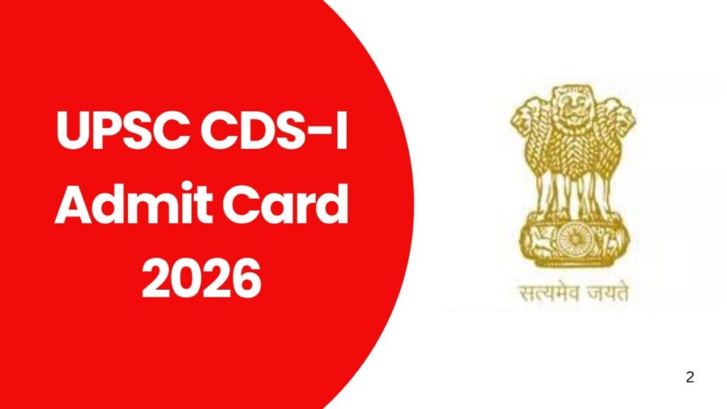 UPSC CDS-I Admit Card 2026