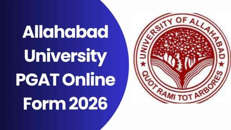 Allahabad University PGAT Online Form 2026