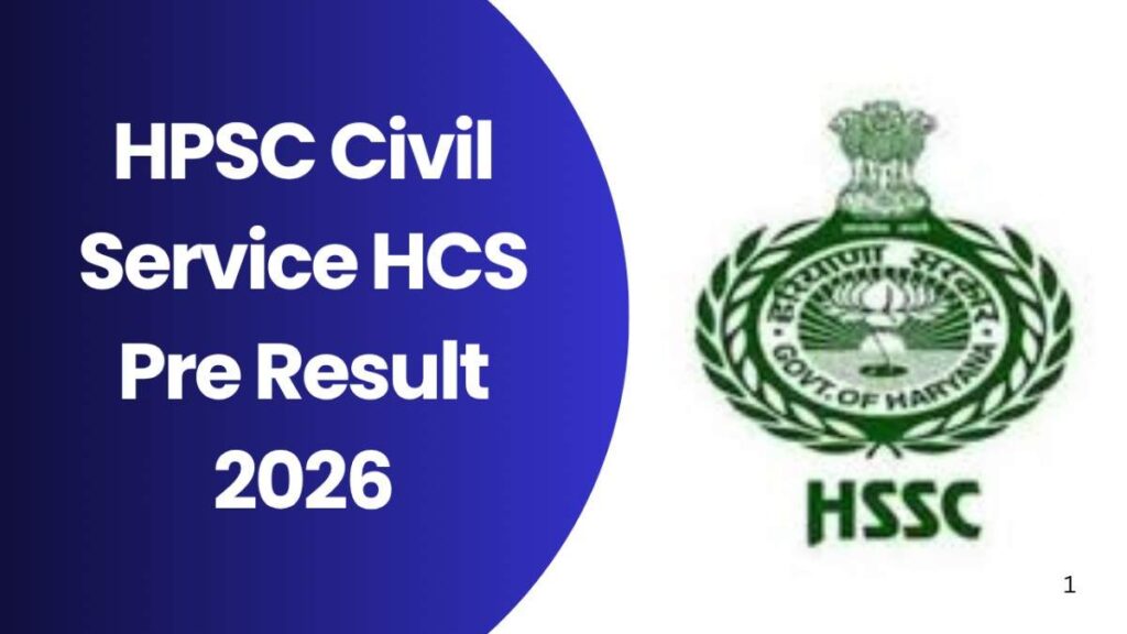 HPSC Civil Service HCS Pre Result 2026