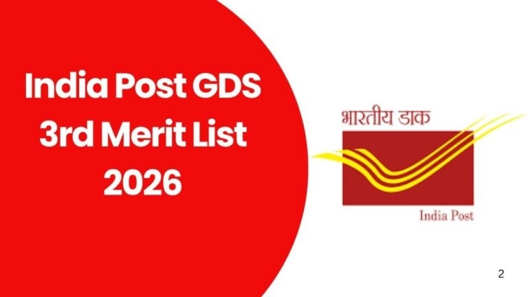 India Post GDS 3rd Merit List 2026